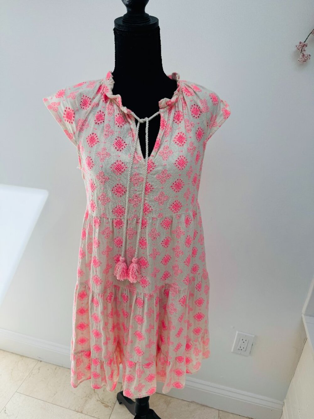 Adorable Eyelet Summer Dress Sz Sm